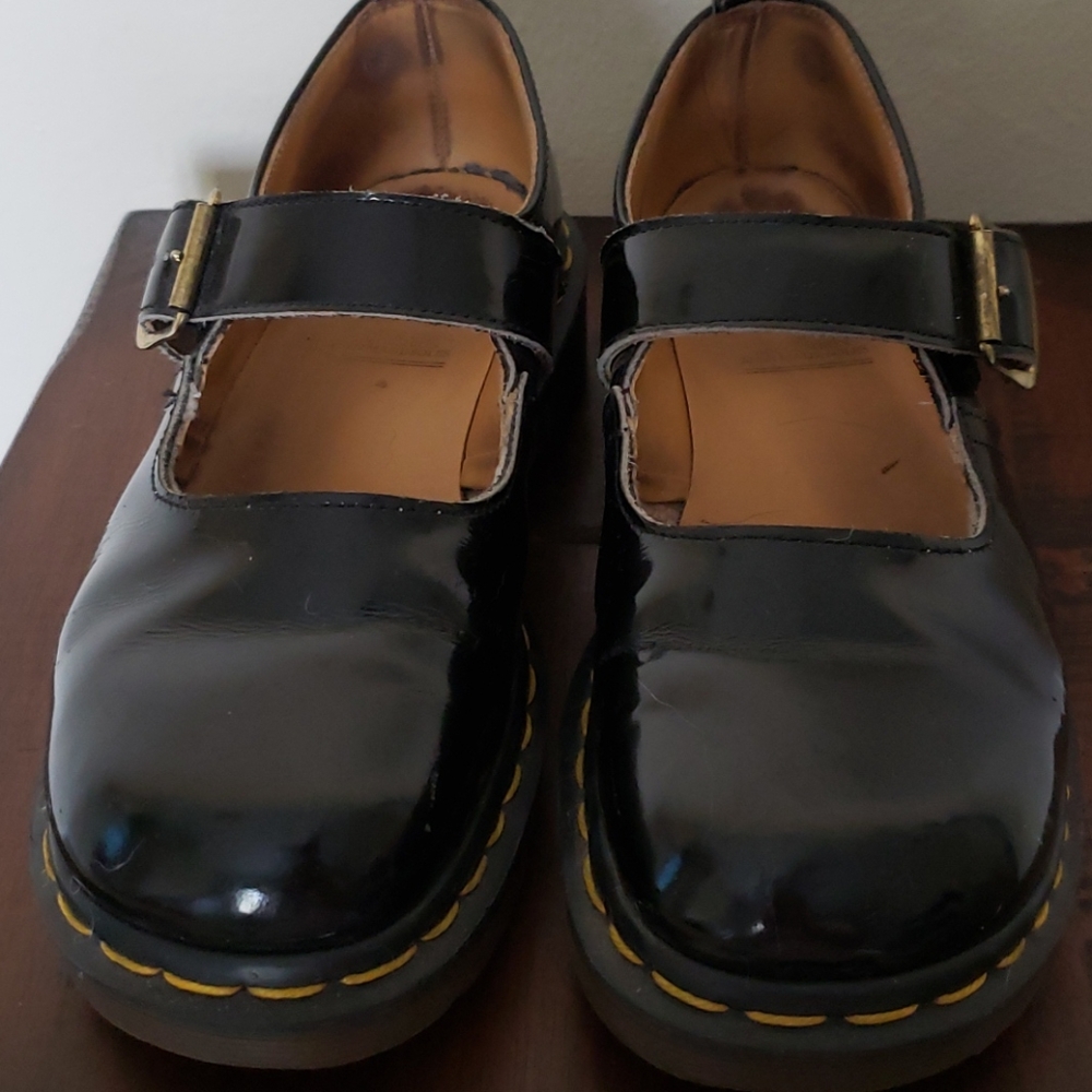 Vintage patent leather Dr Martens Mary Jane shoes